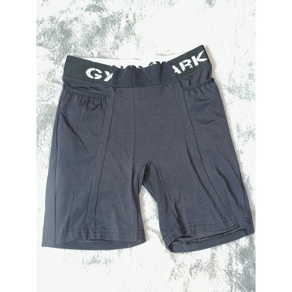 Gymshark Legacy Fitness Shorts Stretch Logo Black Women's Small OG - Picture 1 of 8